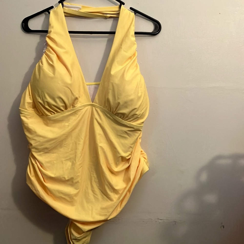 Yellow Halter Swimsuit